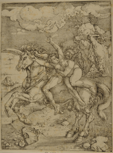 Hopfer Hieronymus - Il rapimento a cavallo di un unicorno